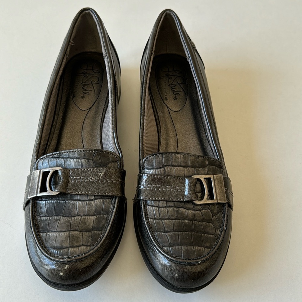 NEW Life Stride Soft System Gray Shoes - Picture 1 of 9